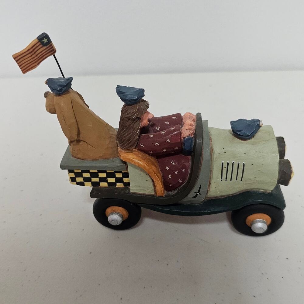 Williraye Studio Girl Driving with Dog Figurine  WW3101 Made in US